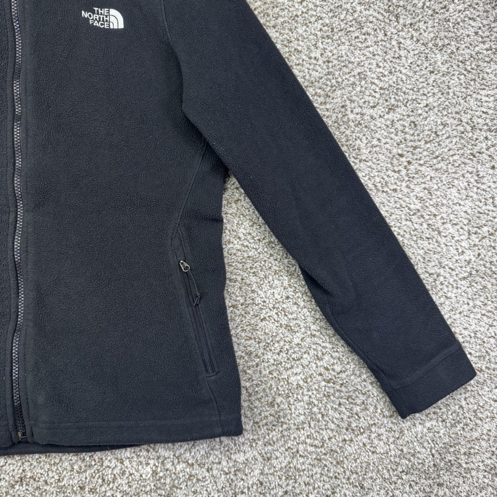The North Face Fleece Jacket Women's Size Medium Black Full Zip Outdoor Hiking - Picture 6 of 16